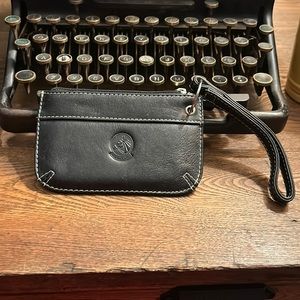 LILO Classic Black Leather Wristlet
